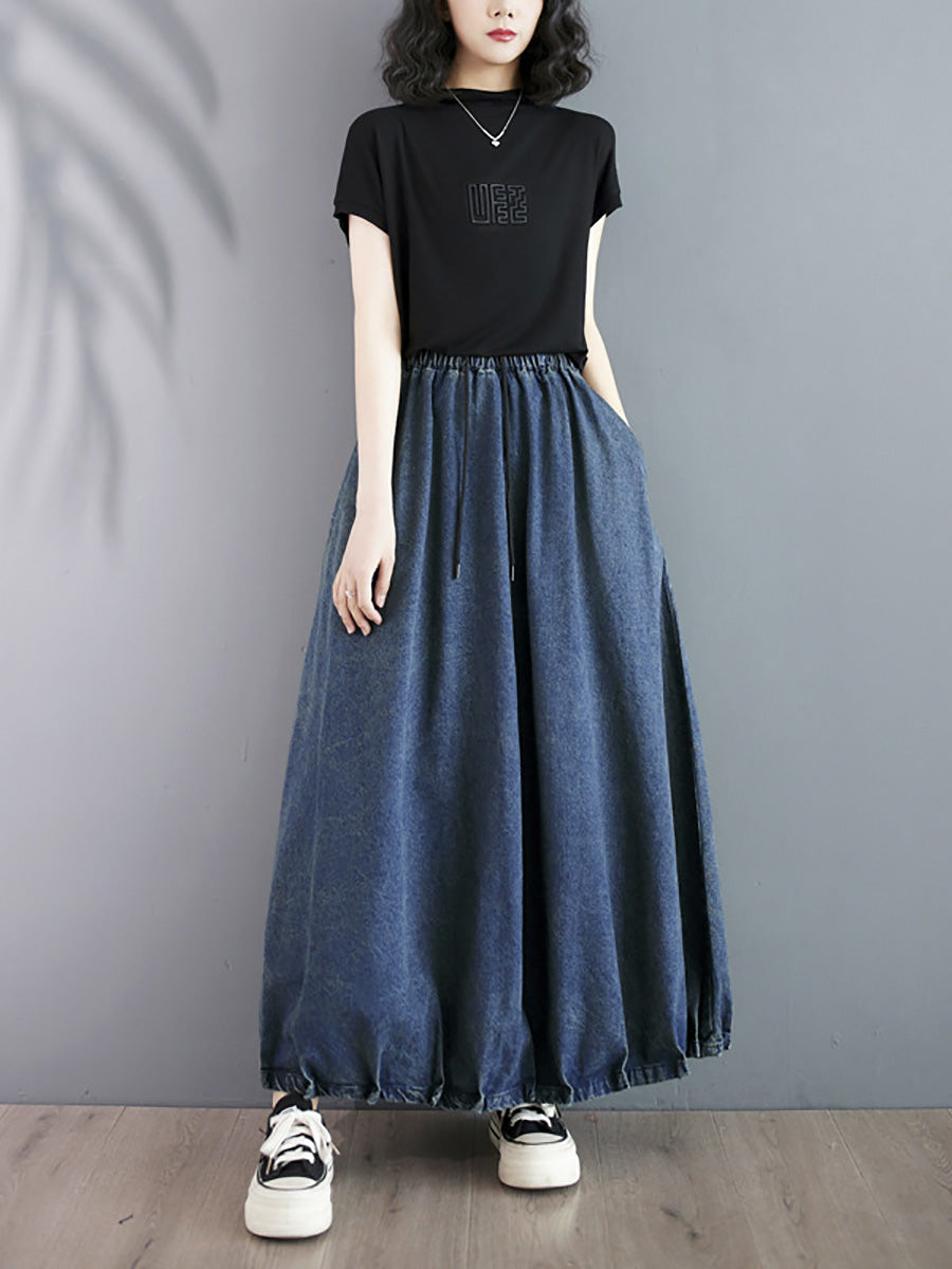 Summer Loose Denim Skirt Co1054