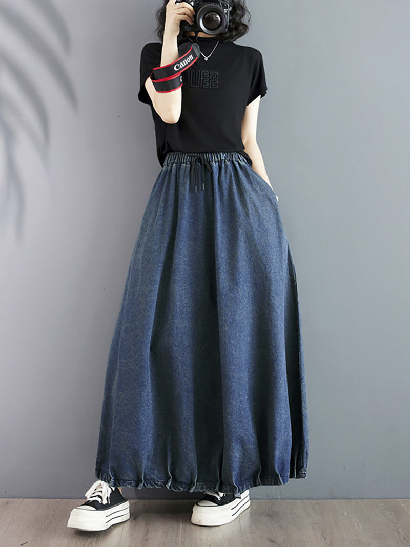 Summer Loose Denim Skirt Co1054