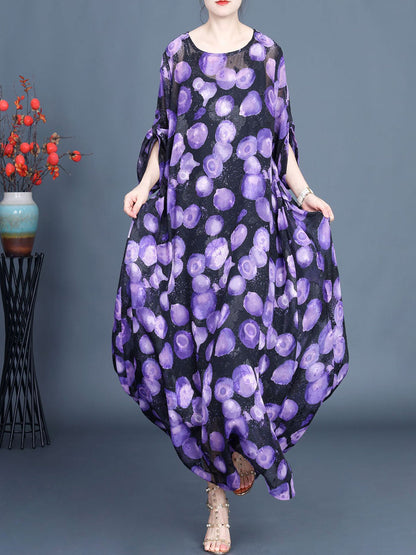 Summer Jacquard Loose Maxi Dress Kl1004
