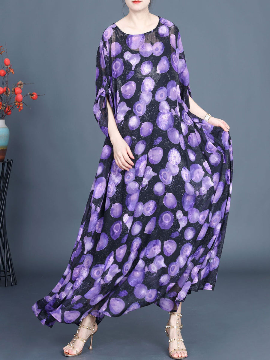 Summer Jacquard Loose Maxi Dress Co1042