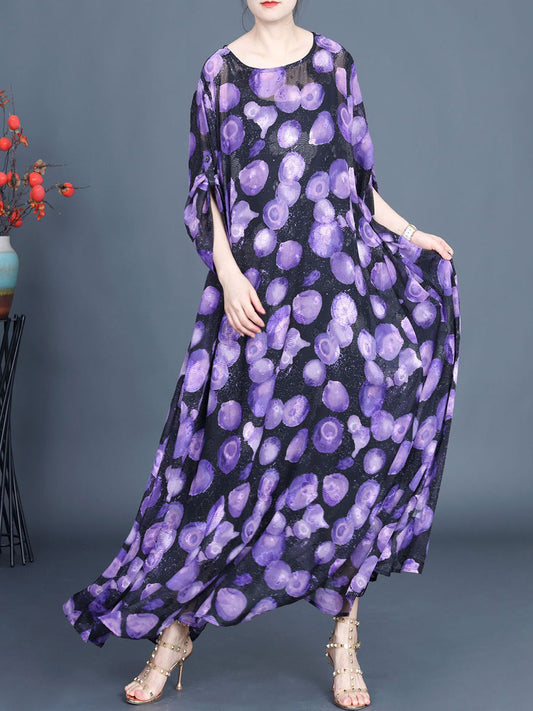 Summer Jacquard Loose Maxi Dress Kl1004
