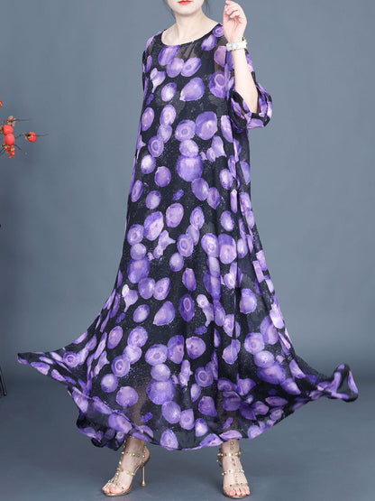 Summer Jacquard Loose Maxi Dress Kl1004