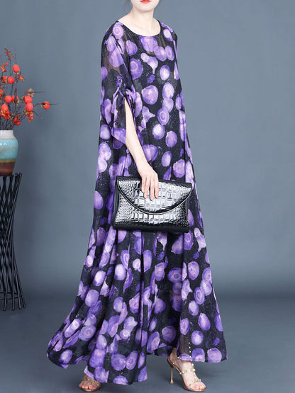 Summer Jacquard Loose Maxi Dress Co1042