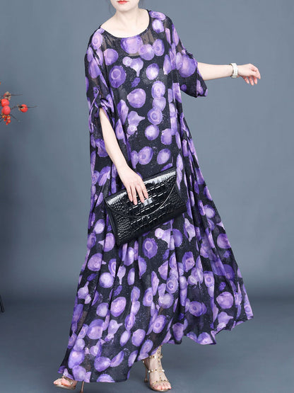 Summer Jacquard Loose Maxi Dress Co1042