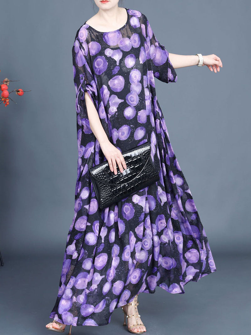 Summer Jacquard Loose Maxi Dress Co1042