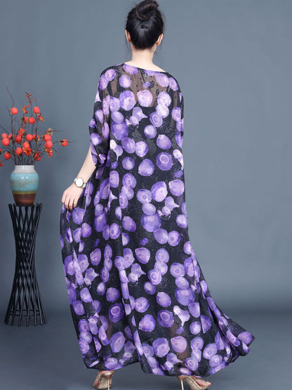 Summer Jacquard Loose Maxi Dress Co1042