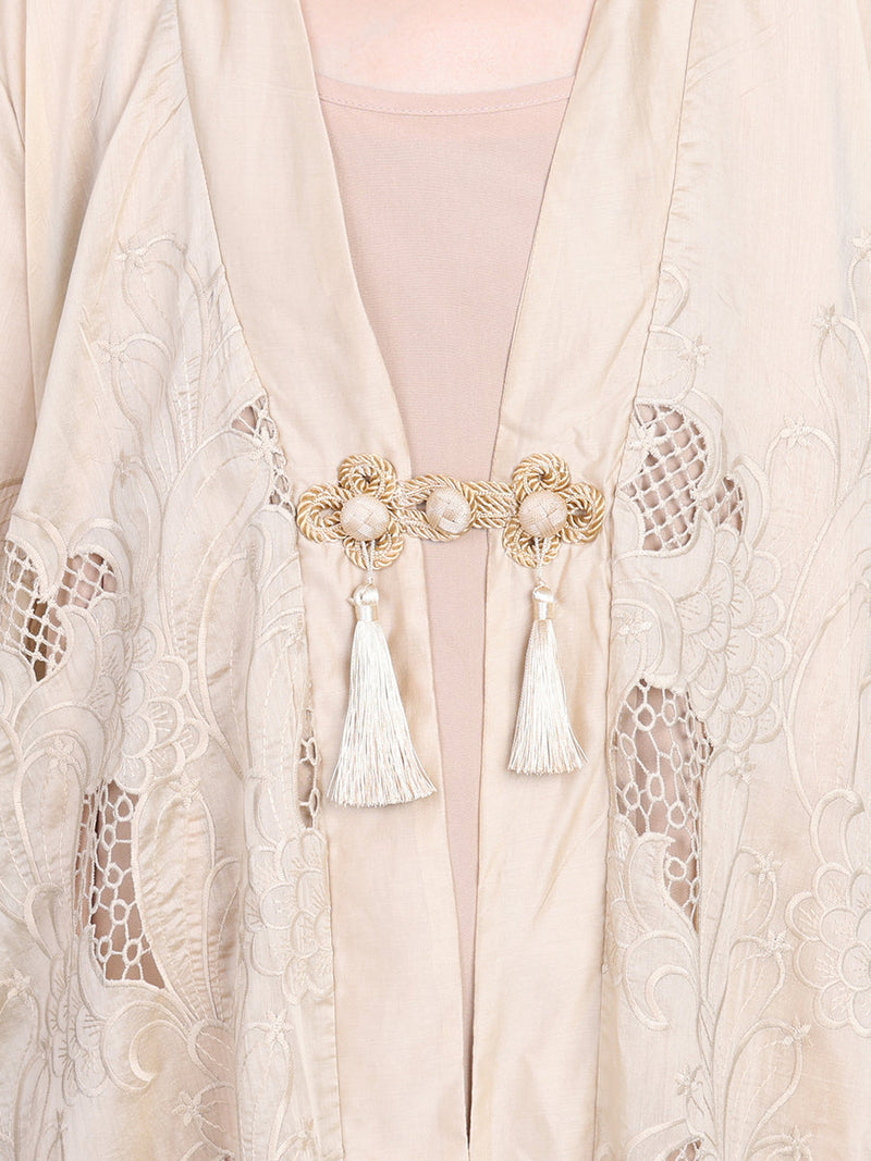 Summer Cutout Tassel Vest Dress+outwear Kl1016