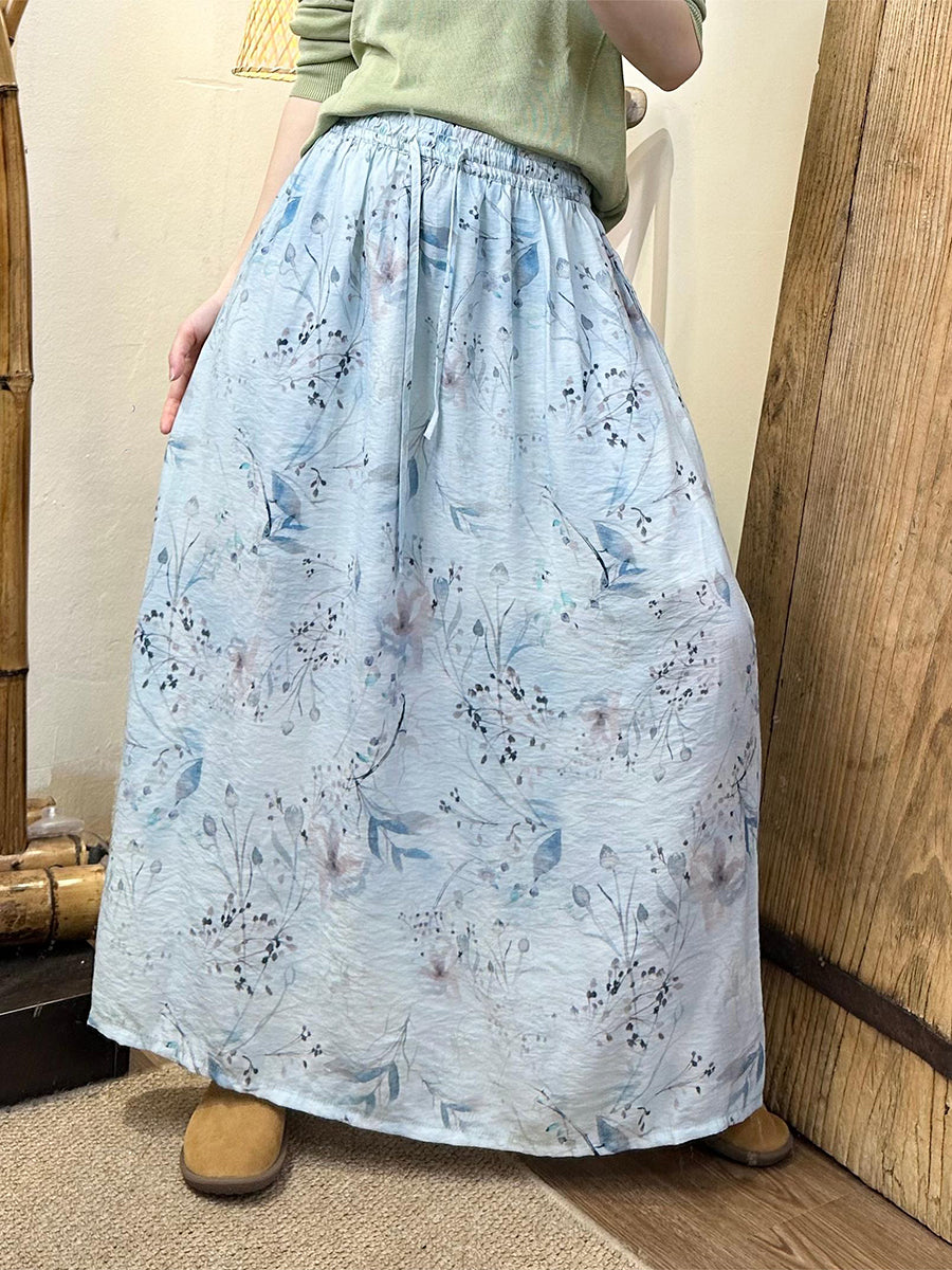 Summer Linen Dual-side Loose Skirt Sc1048