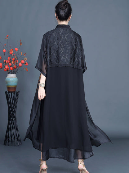 Summer Flower Spliced Jacquard Outwear Xx1004