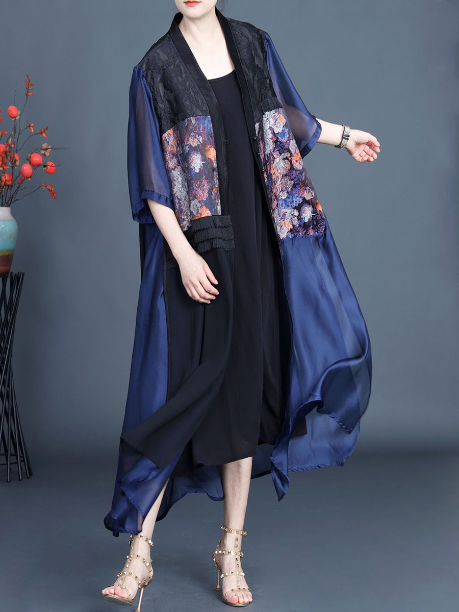 Summer Flower Spliced Jacquard Outwear Xx1004