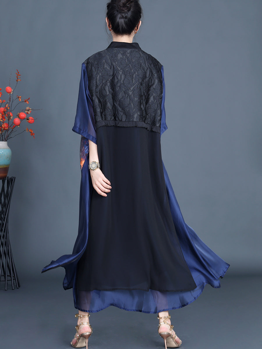 Summer Flower Spliced Jacquard Outwear Xx1004