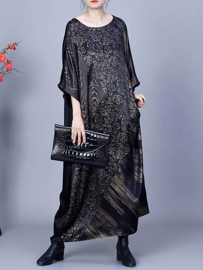 Summer Flower Spliced Maxi Dress Aa1038