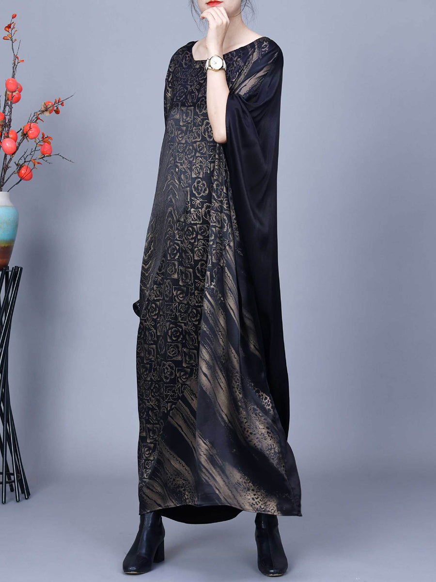 Summer Flower Spliced Maxi Dress Aa1038
