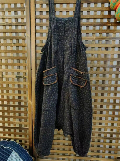 Retro Patch Spliced Summer Jumpsuits We1044