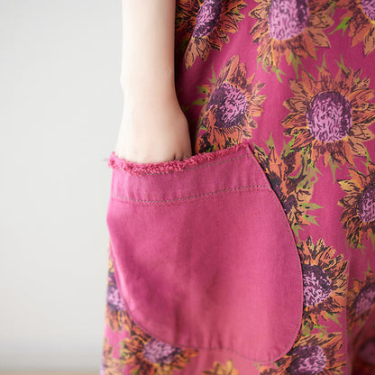 Summer Artsy Spliced Loose Jumpsuits As1051