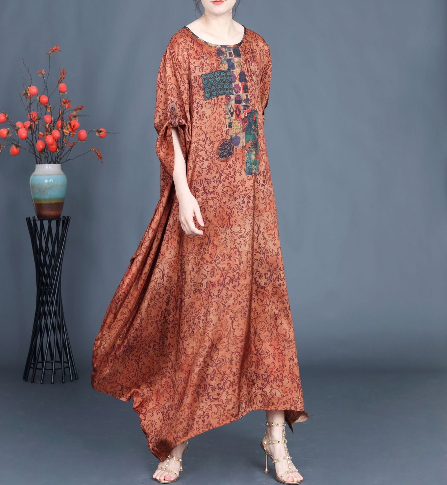Summer Spliced Maxi Dress As1038