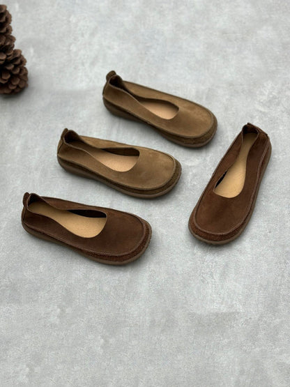 Summer Genuine Leather Low Heel Shoes Cv1032
