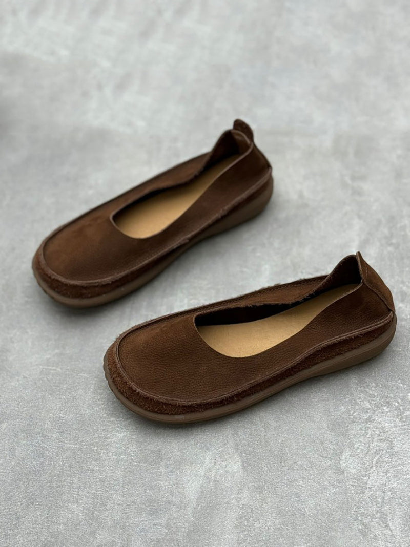 Summer Genuine Leather Low Heel Shoes Cv1032