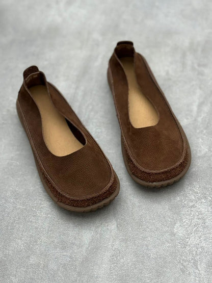 Summer Genuine Leather Low Heel Shoes Cv1032