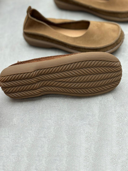 Summer Genuine Leather Low Heel Shoes Cv1032