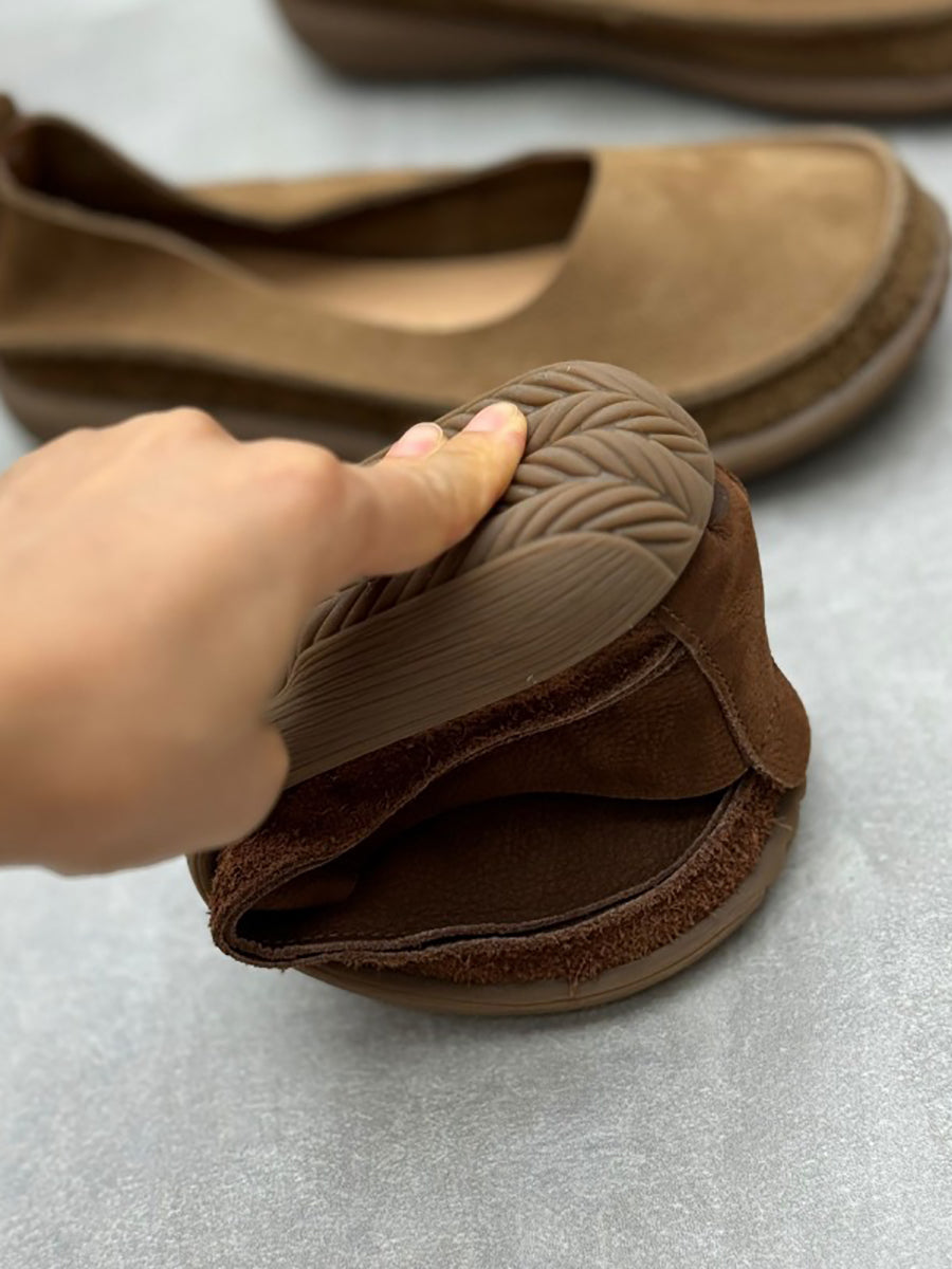 Summer Genuine Leather Low Heel Shoes Cv1032