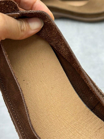 Summer Genuine Leather Low Heel Shoes Cv1032