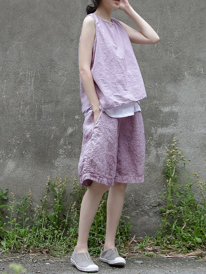 Summer Thin Linen Shorts Rr1004