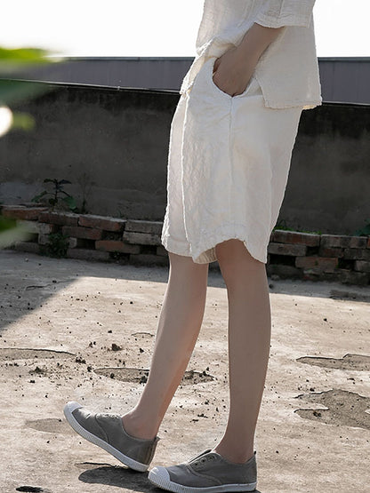 Summer Thin Linen Shorts Rr1004