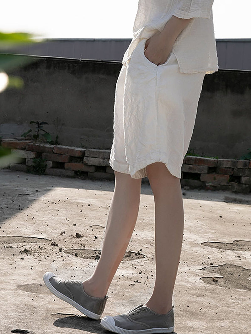 Summer Thin Linen Shorts Rr1004