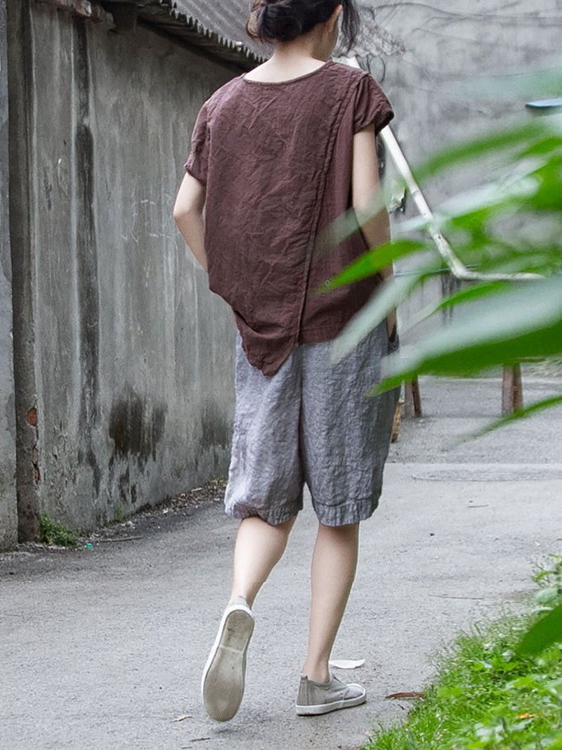 Summer Thin Linen Shorts Rr1004