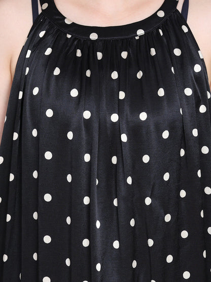 Summer Dot Loose Vest Maxi Dress Op1031