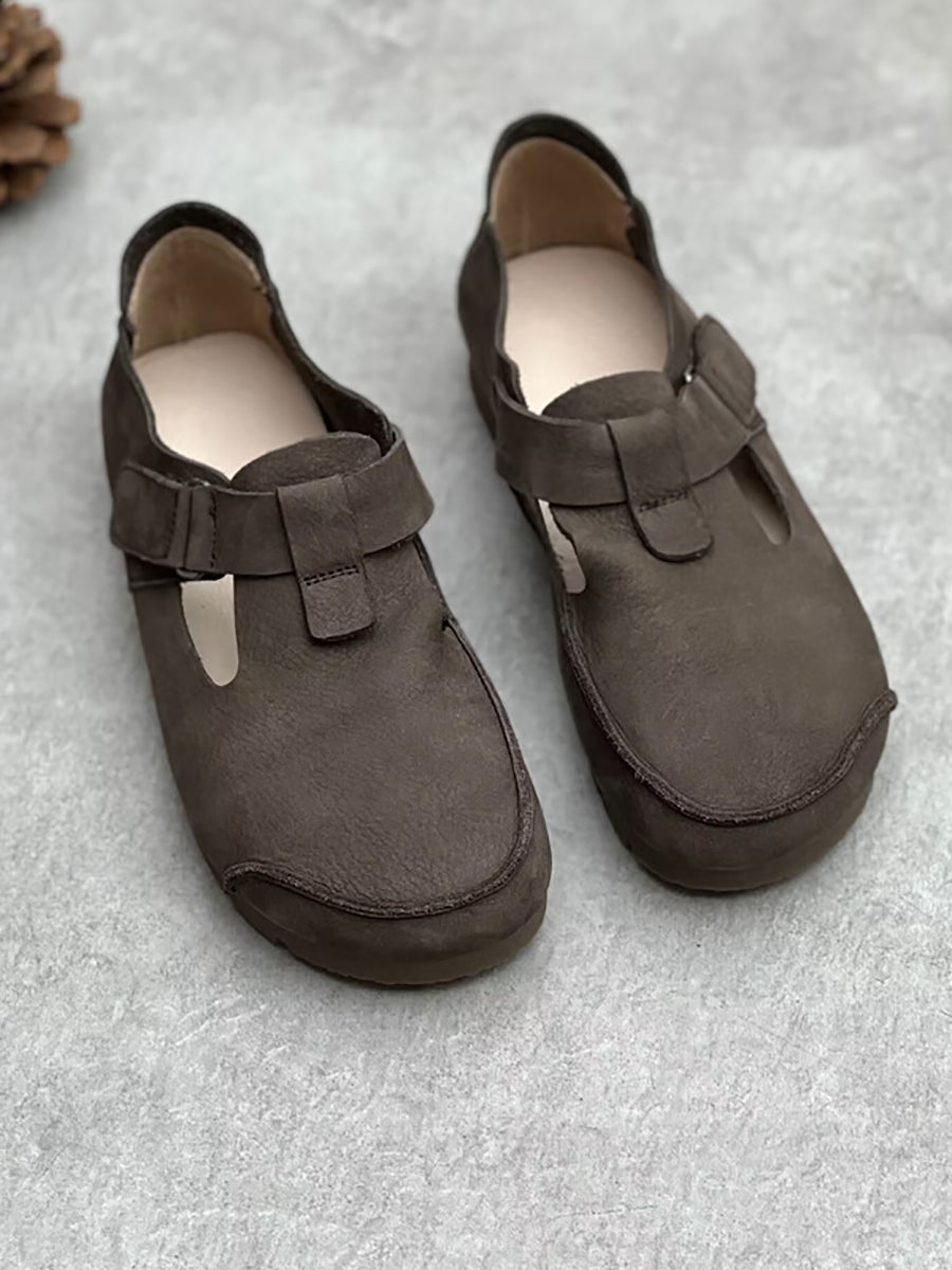 Summer Leather Flat Shoes Ii1052
