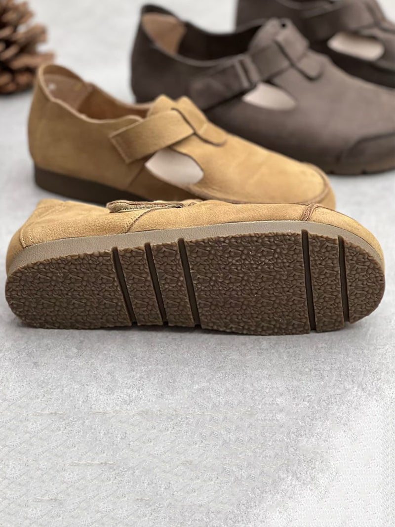 Summer Leather Flat Shoes Ii1052
