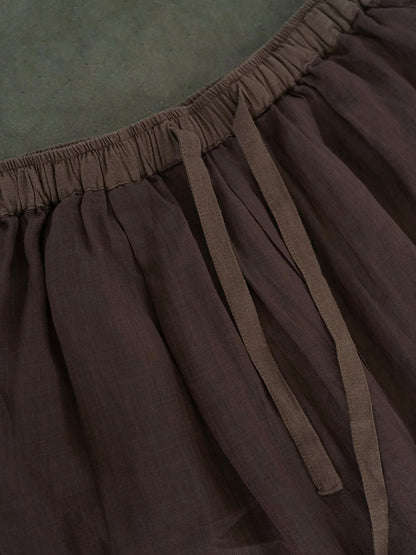 Summer Thin Ramie Harem Pants Ii1012