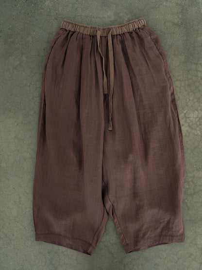 Summer Thin Ramie Harem Pants Ii1012