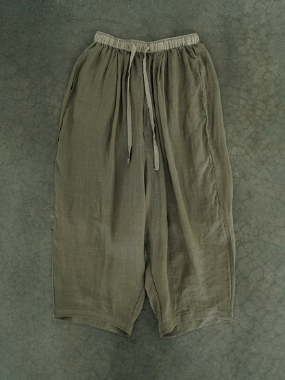 Summer Thin Ramie Harem Pants Ii1012