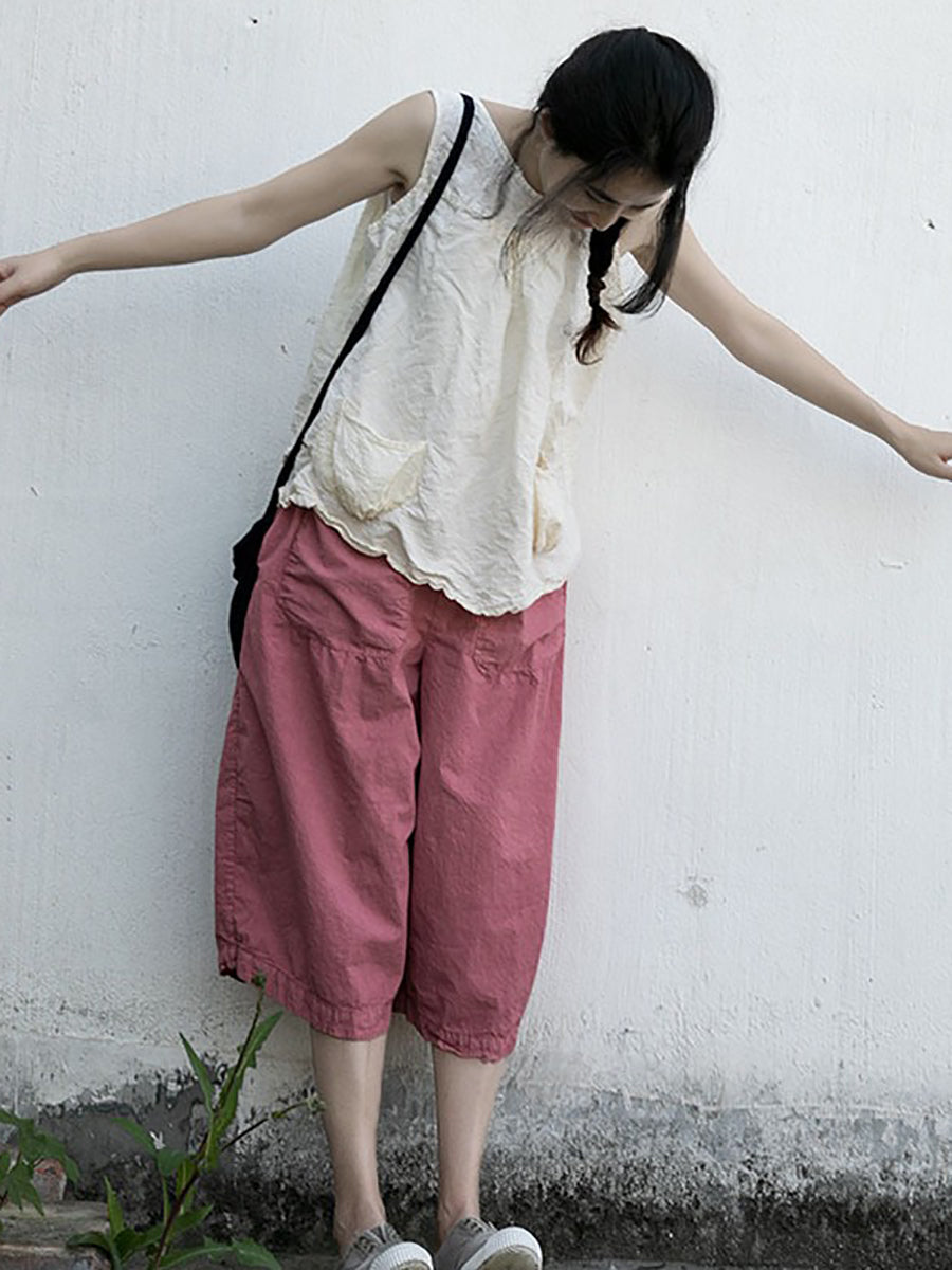 Summer Loose Cotton Pants Ii1027