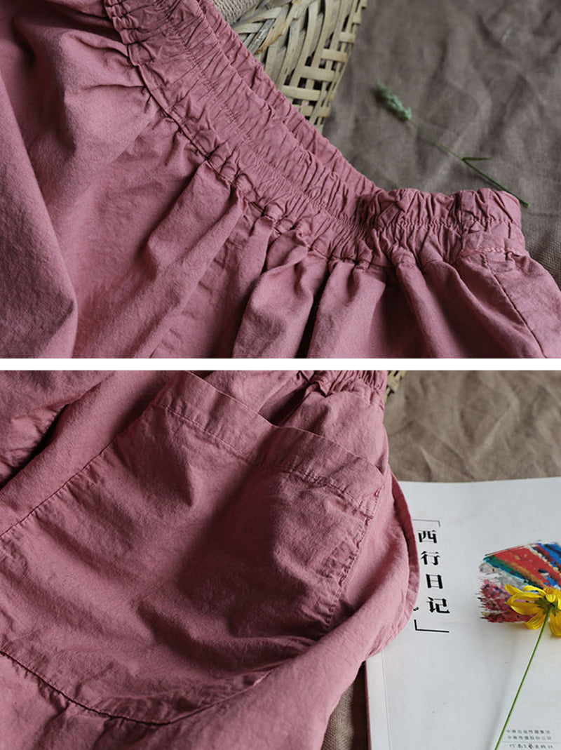 Summer Loose Cotton Pants Ii1027