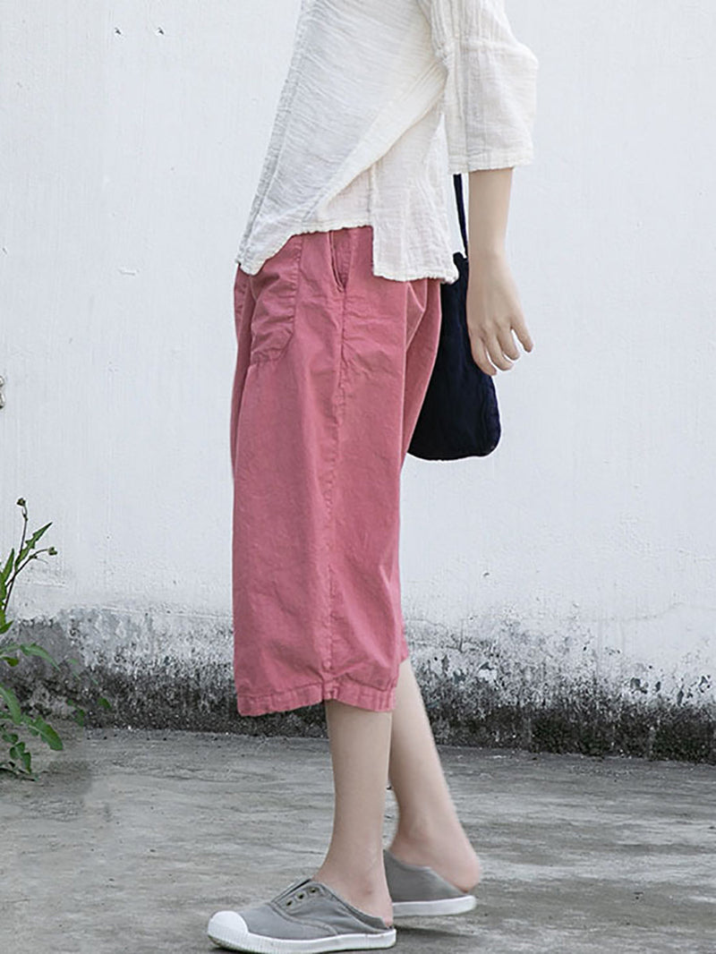 Summer Loose Cotton Pants Ii1027