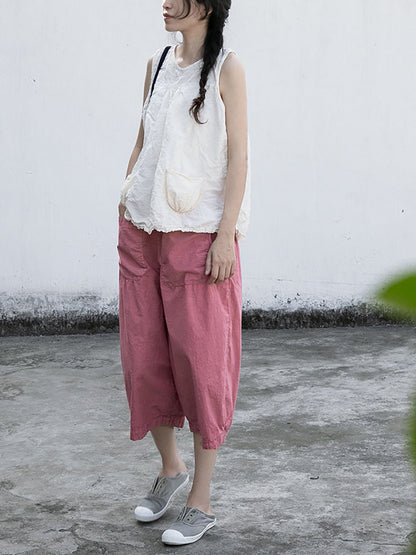 Summer Loose Cotton Pants Ii1027
