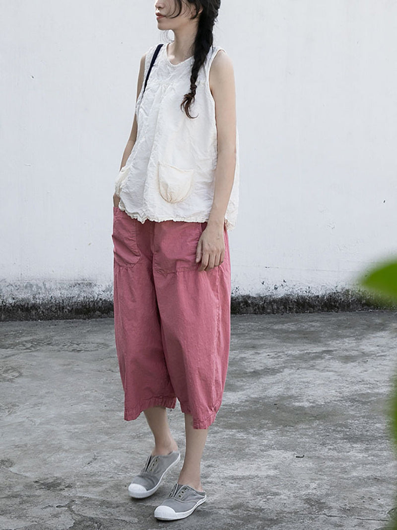Summer Loose Cotton Pants Ii1027