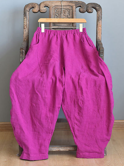 Summer Linen Harem Pants Ll029