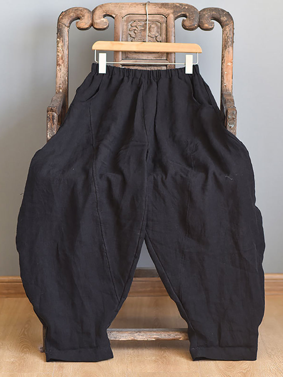 Summer Linen Harem Pants Ll029