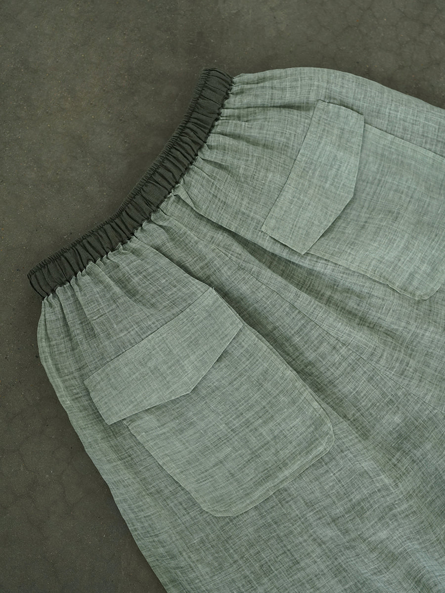 Summer Retro Loose Ramie Harem Pants Cc043