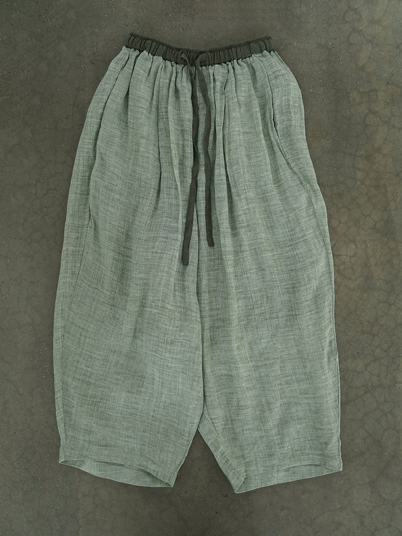 Summer Retro Loose Ramie Harem Pants Cc043