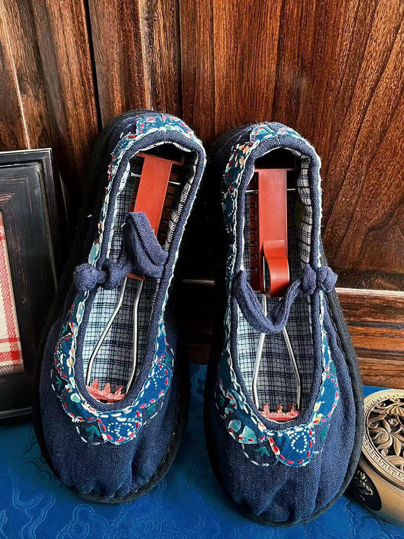 Summer Patch Spliced Flat Shoes Cc001
