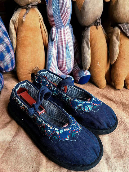 Summer Patch Spliced Flat Shoes Cc001