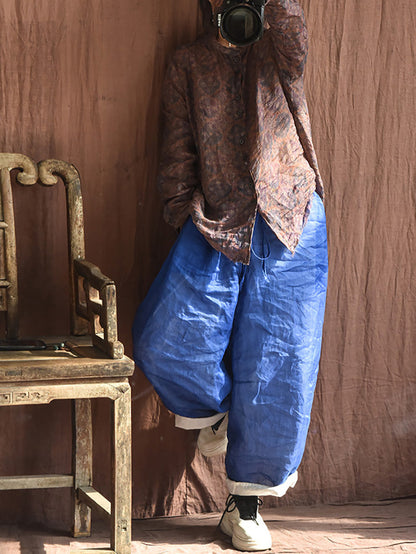 Summer Ramie Thin Harem Pants Cx025