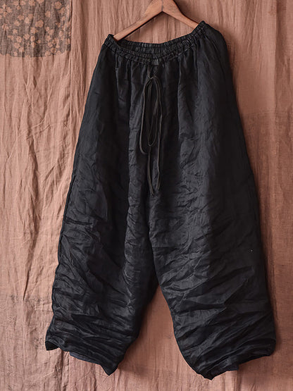 Summer Ramie Thin Harem Pants Cx025