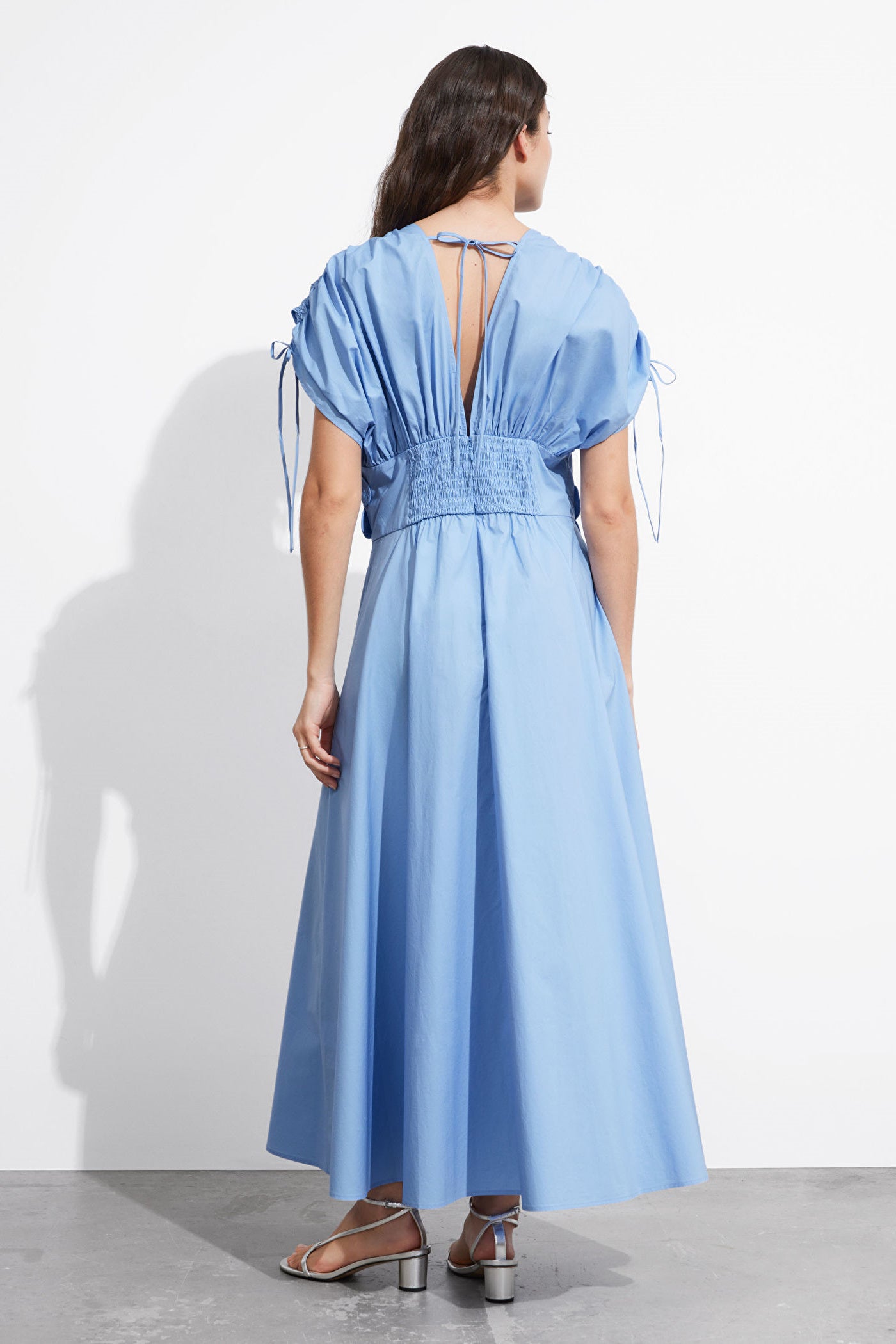 Maggie Appliqué V-neck Maxi Dress